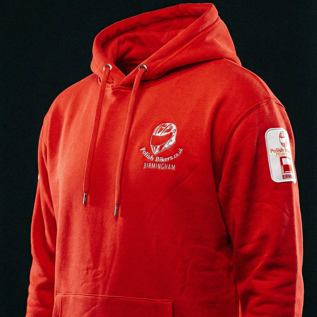 PolishBikers.uk Hoodie - Red