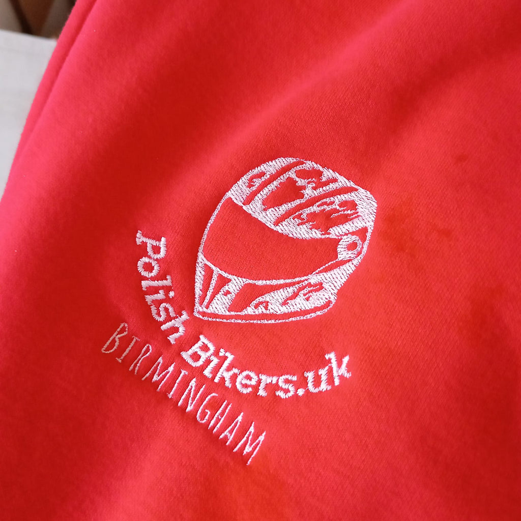 PolishBikers.uk Hoodie - Red
